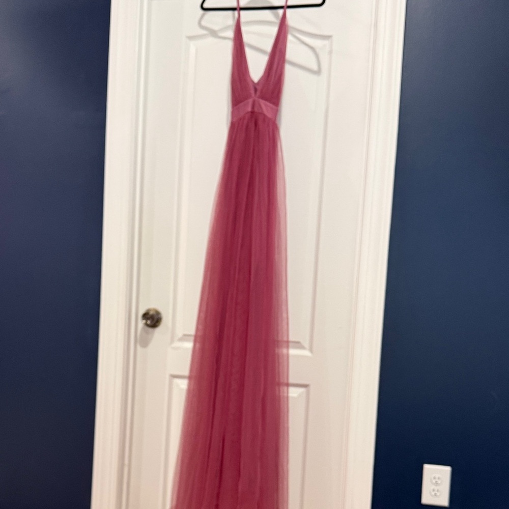 Luxxel Rose Pink Tulle Dress